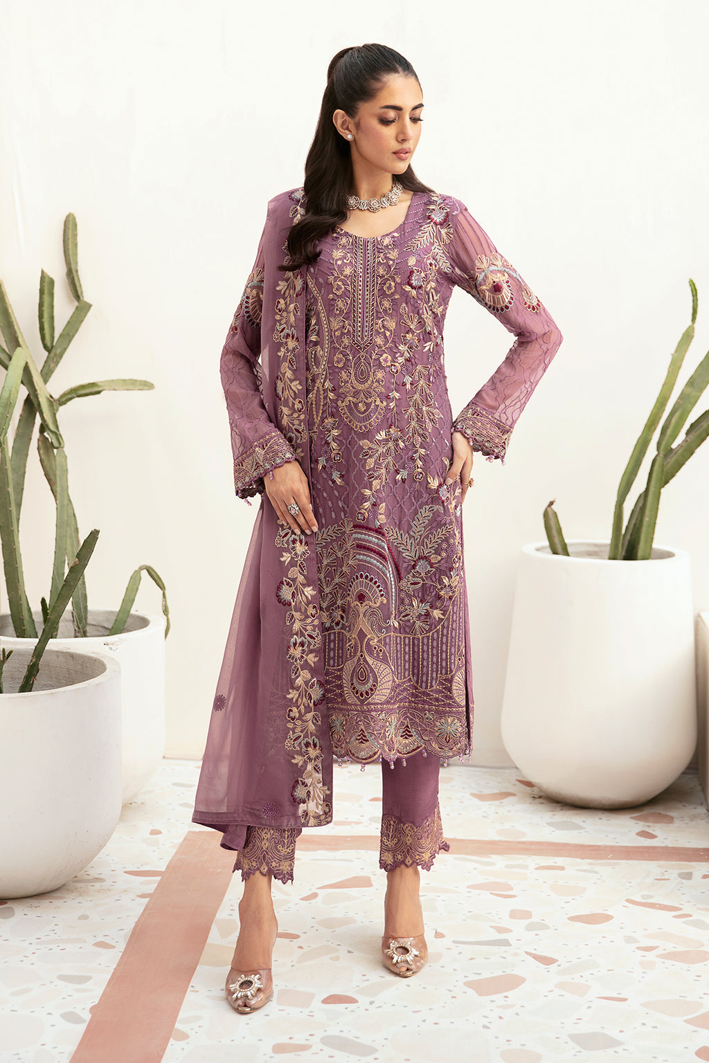 Ramsha | Weightless Chiffon 24 | F-2610 by Ramsha - Designer Dress - Type: Ladies Clothes - Available at Libayah - 100% Original
