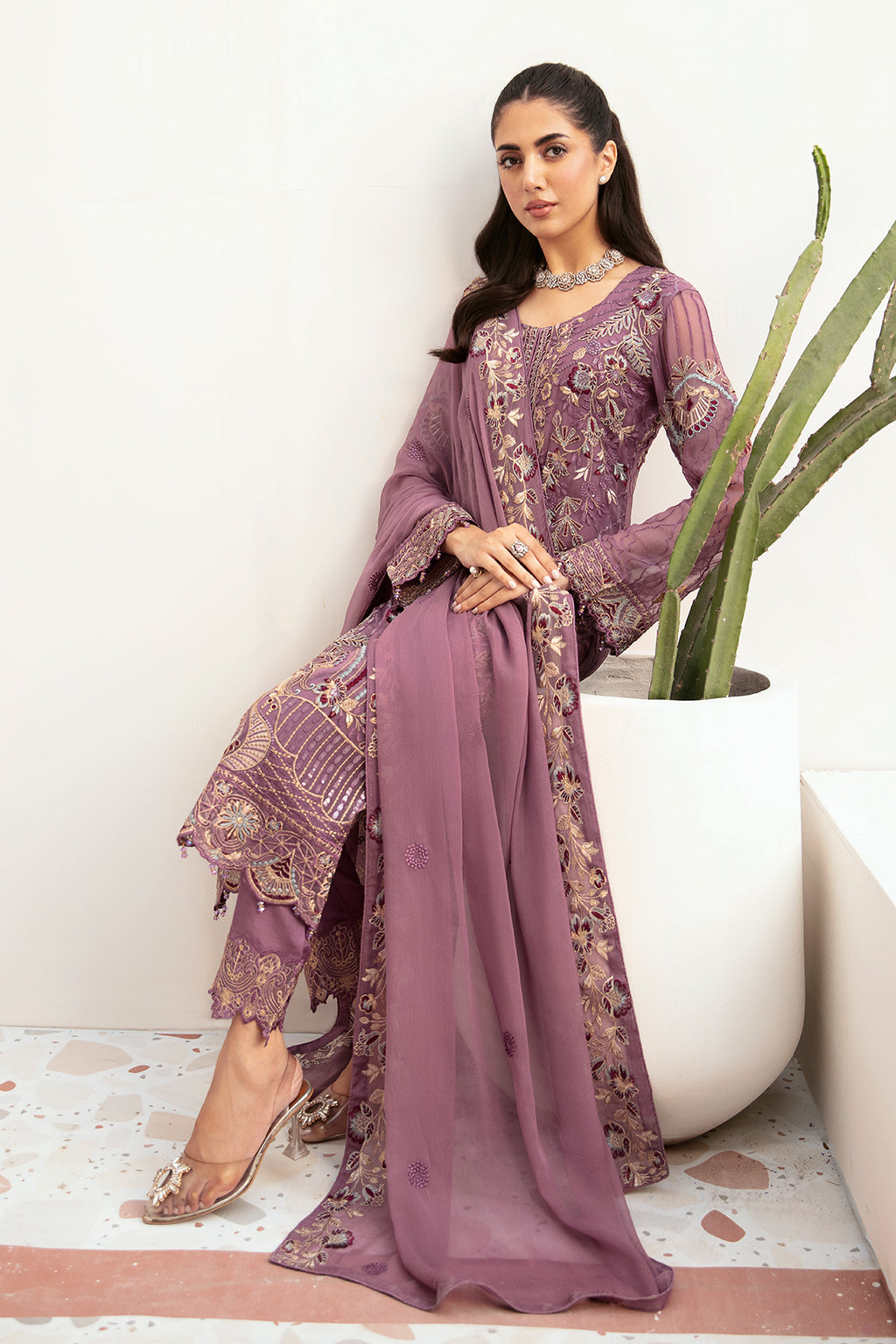Ramsha | Weightless Chiffon 24 | F-2610 by Ramsha - Designer Dress - Type: Ladies Clothes - Available at Libayah - 100% Original