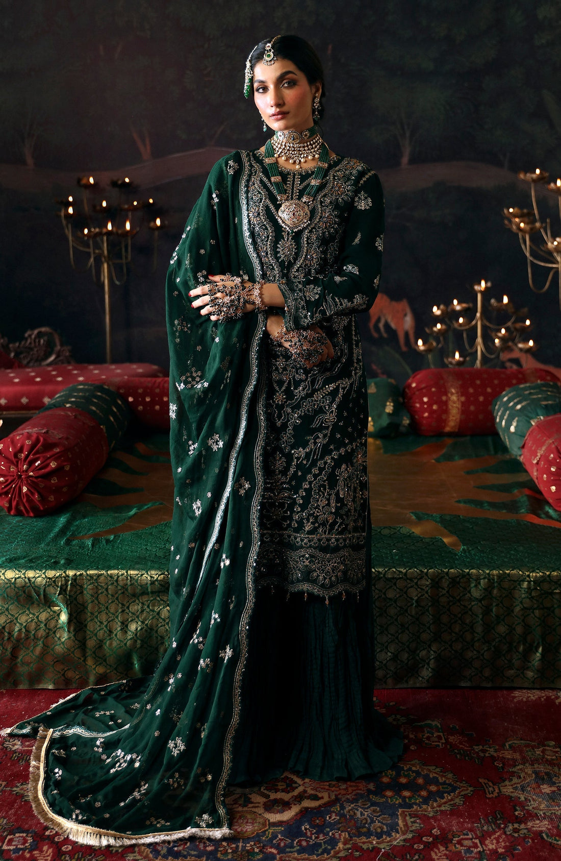 Emaan Adeel | Devdas Formals | BAIGAM BANO by Emaan Adeel - Designer Dress - Type: Ladies Clothes - Available at Libayah - 100% Original