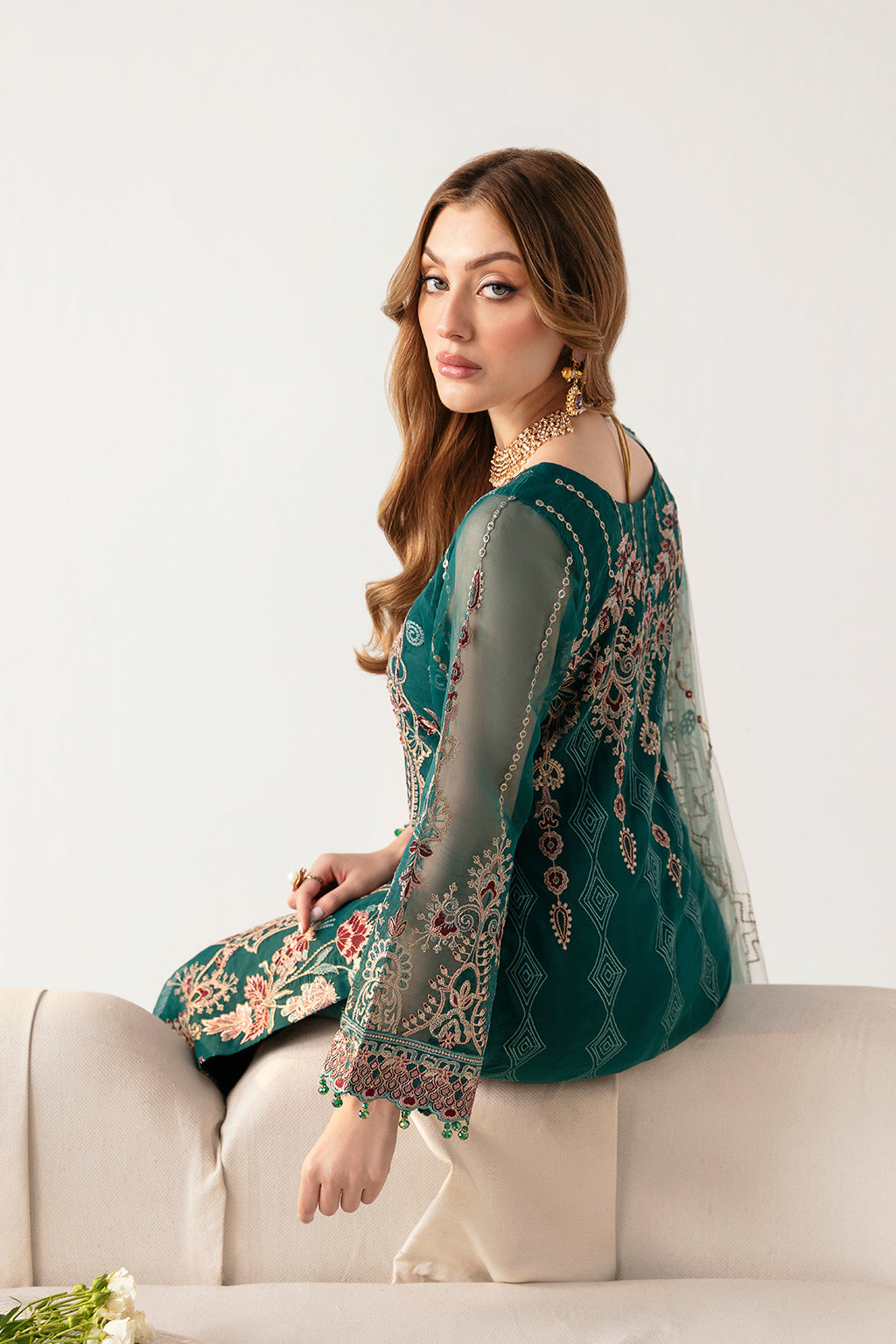 Ramsha | Minhal Organza Collection | M-1101 by Ramsha - Designer Dress - Type: Ladies Clothes - Available at Libayah - 100% Original