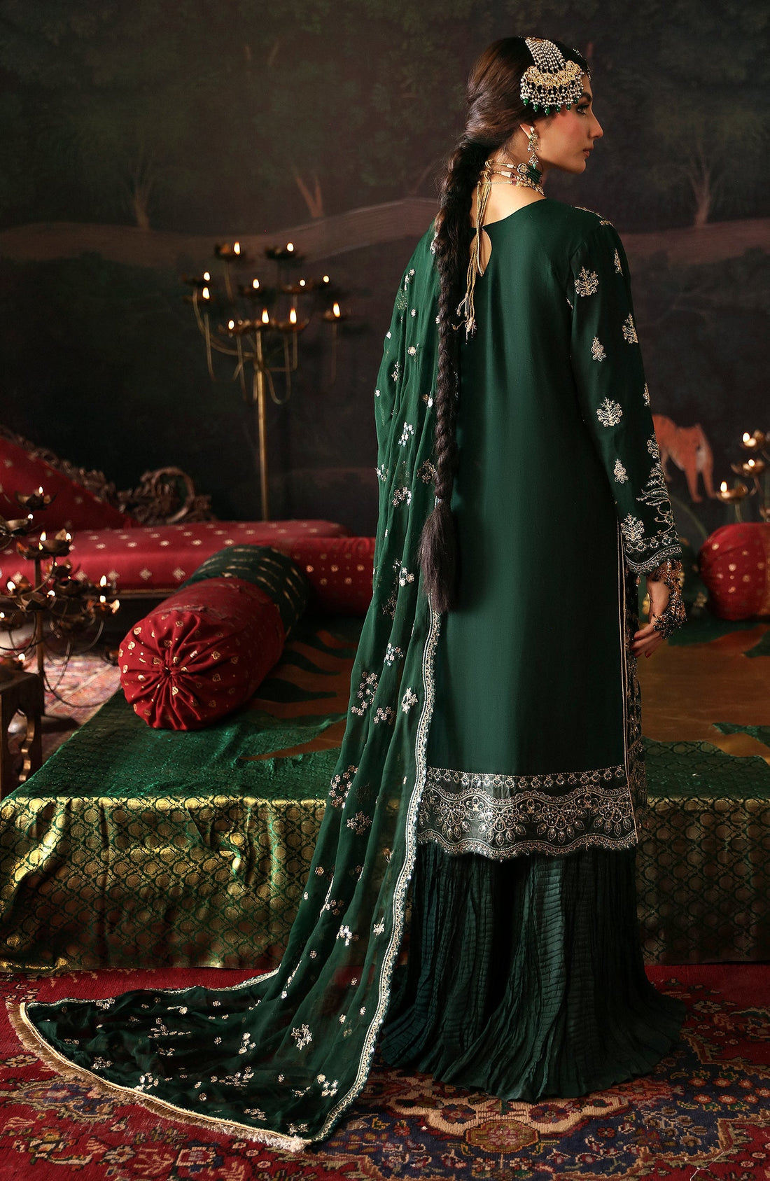 Emaan Adeel | Devdas Formals | BAIGAM BANO by Emaan Adeel - Designer Dress - Type: Ladies Clothes - Available at Libayah - 100% Original