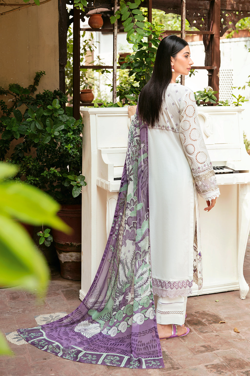 Ramsha | Mashaal Luxury Lawn | L-809 by Ramsha - Designer Dress - Type: Ladies Clothes - Available at Libayah - 100% Original