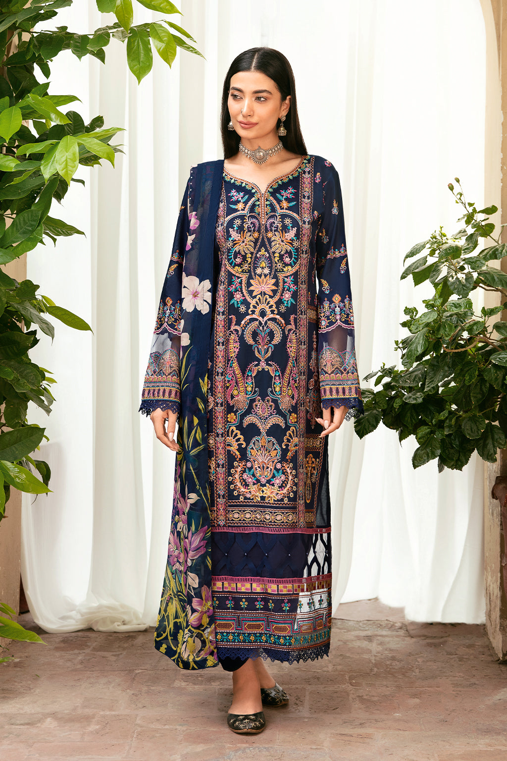 Ramsha | Mashaal Luxury Lawn | L-802 by Ramsha - Designer Dress - Type: Ladies Clothes - Available at Libayah - 100% Original