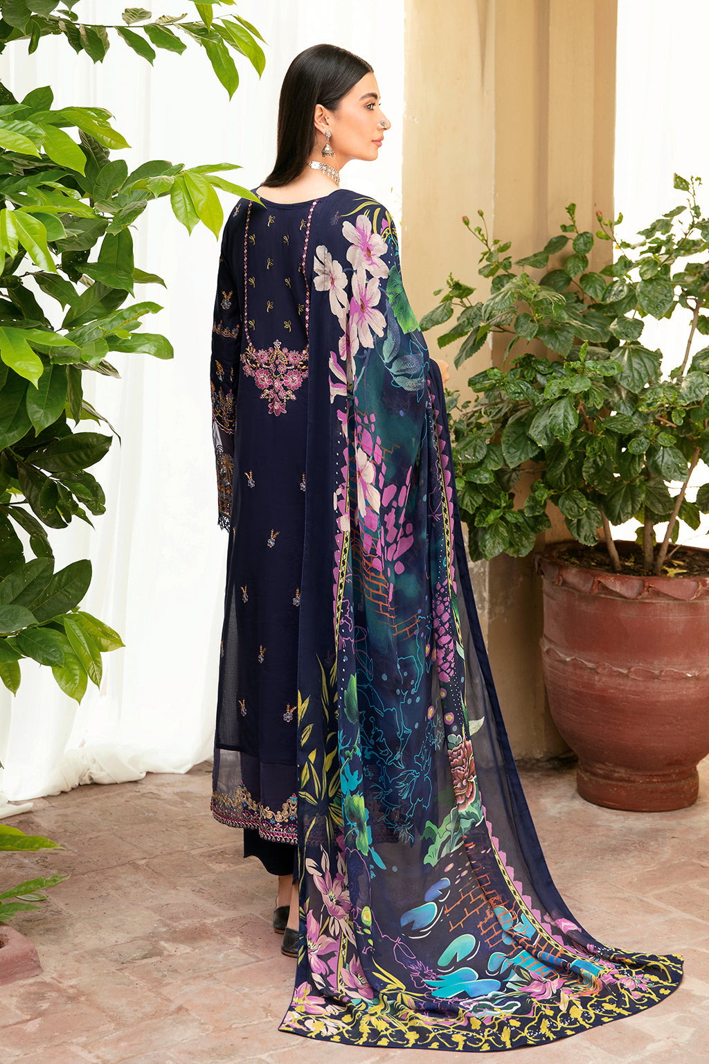 Ramsha | Mashaal Luxury Lawn | L-802 by Ramsha - Designer Dress - Type: Ladies Clothes - Available at Libayah - 100% Original