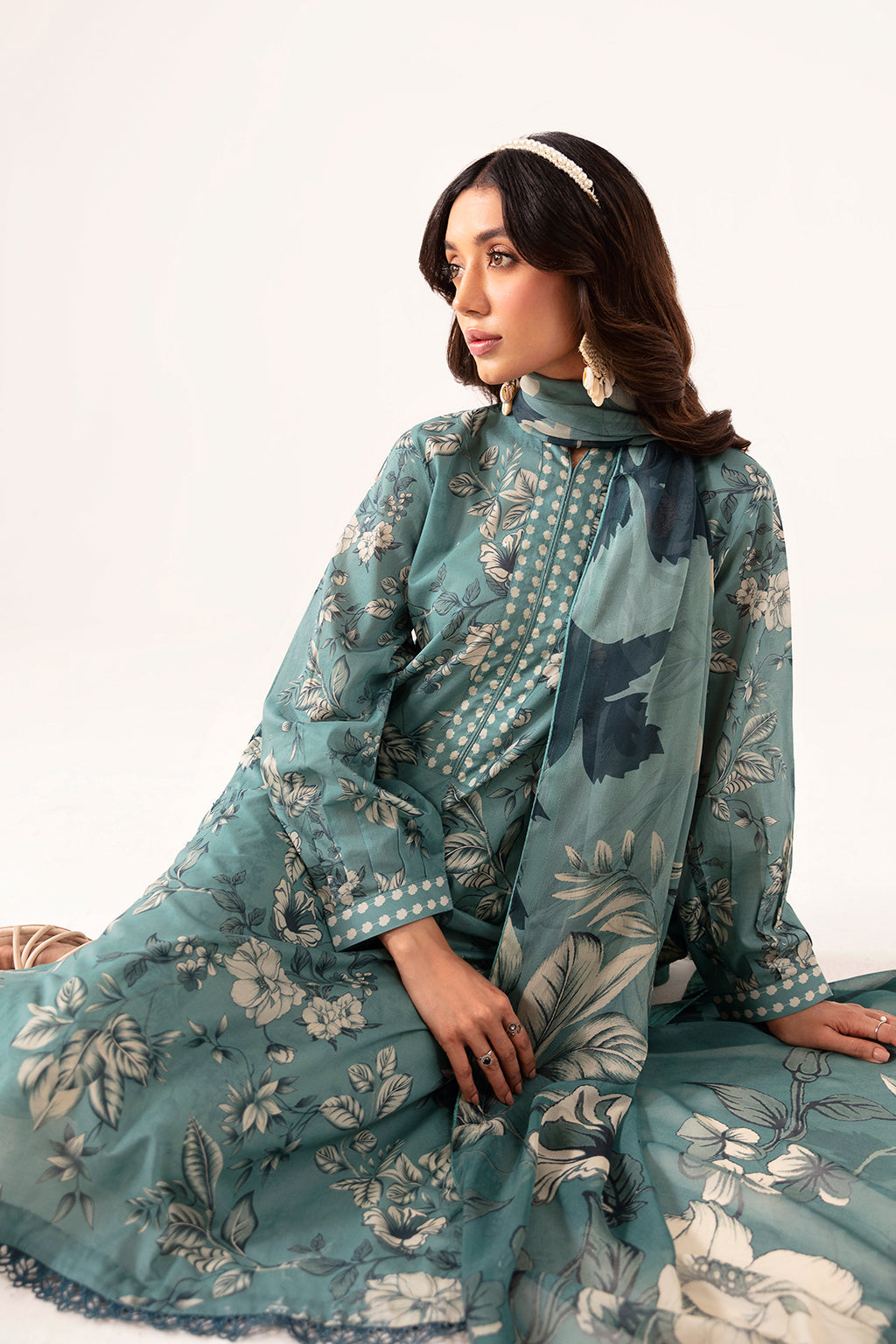 Ramsha | Pinted Lawn | RP-104 by Ramsha - Designer Dress - Type: Ladies Clothes - Available at Libayah - 100% Original