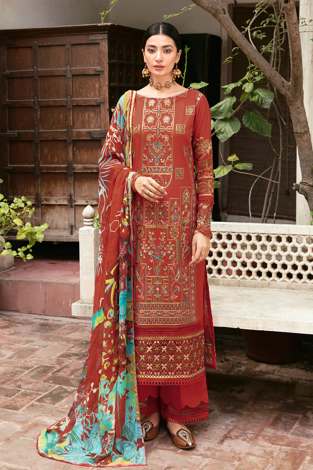 Ramsha | Mashaal Luxury Lawn | L-810 by Ramsha - Designer Dress - Type: Ladies Clothes - Available at Libayah - 100% Original