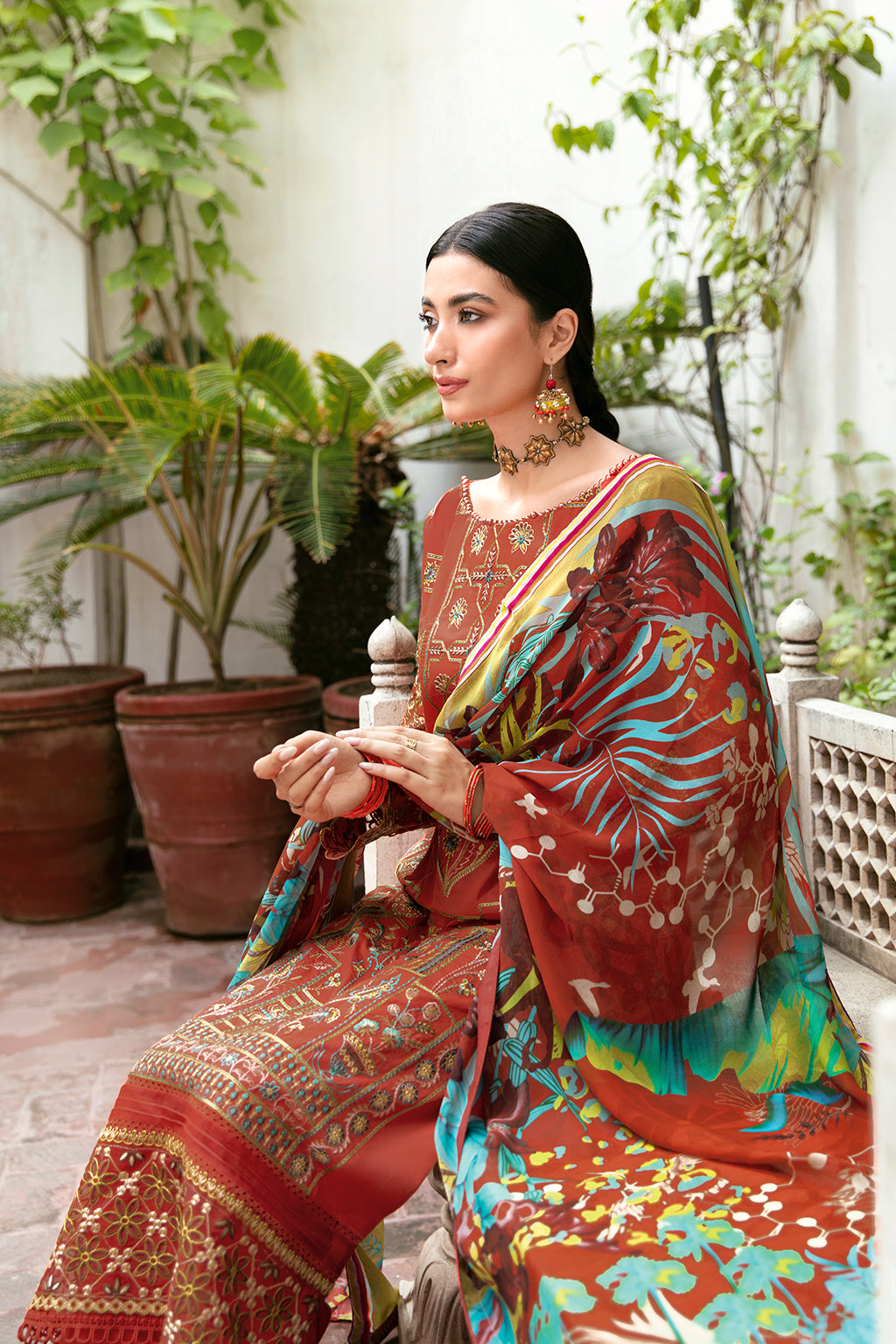 Ramsha | Luxury Lawn 24 | L-810 by Ramsha - Designer Dress - Type: Ladies Clothes - Available at Libayah - 100% Original