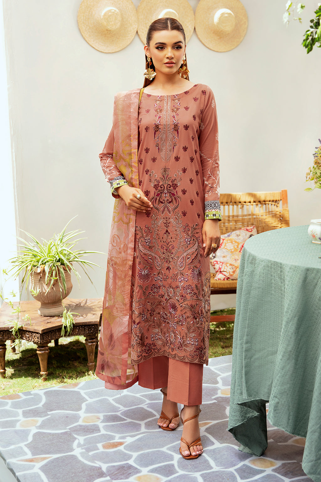 Ramsha | Luxury Lawn 24 | L-1212 by Ramsha - Designer Dress - Type: Ladies Clothes - Available at Libayah - 100% Original