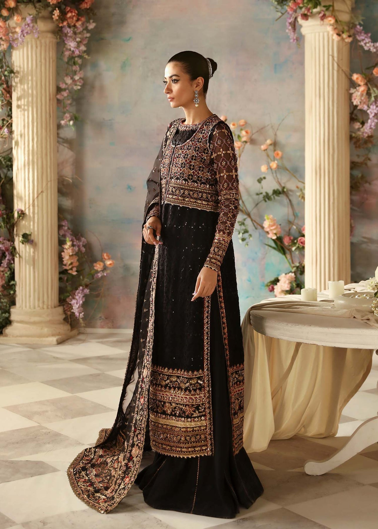 Akbar Aslam | Aleia Luxury Formals | Ebene by Akbar Aslam - Designer Dress - Type: Bridal - Available at Libayah - 100% Original