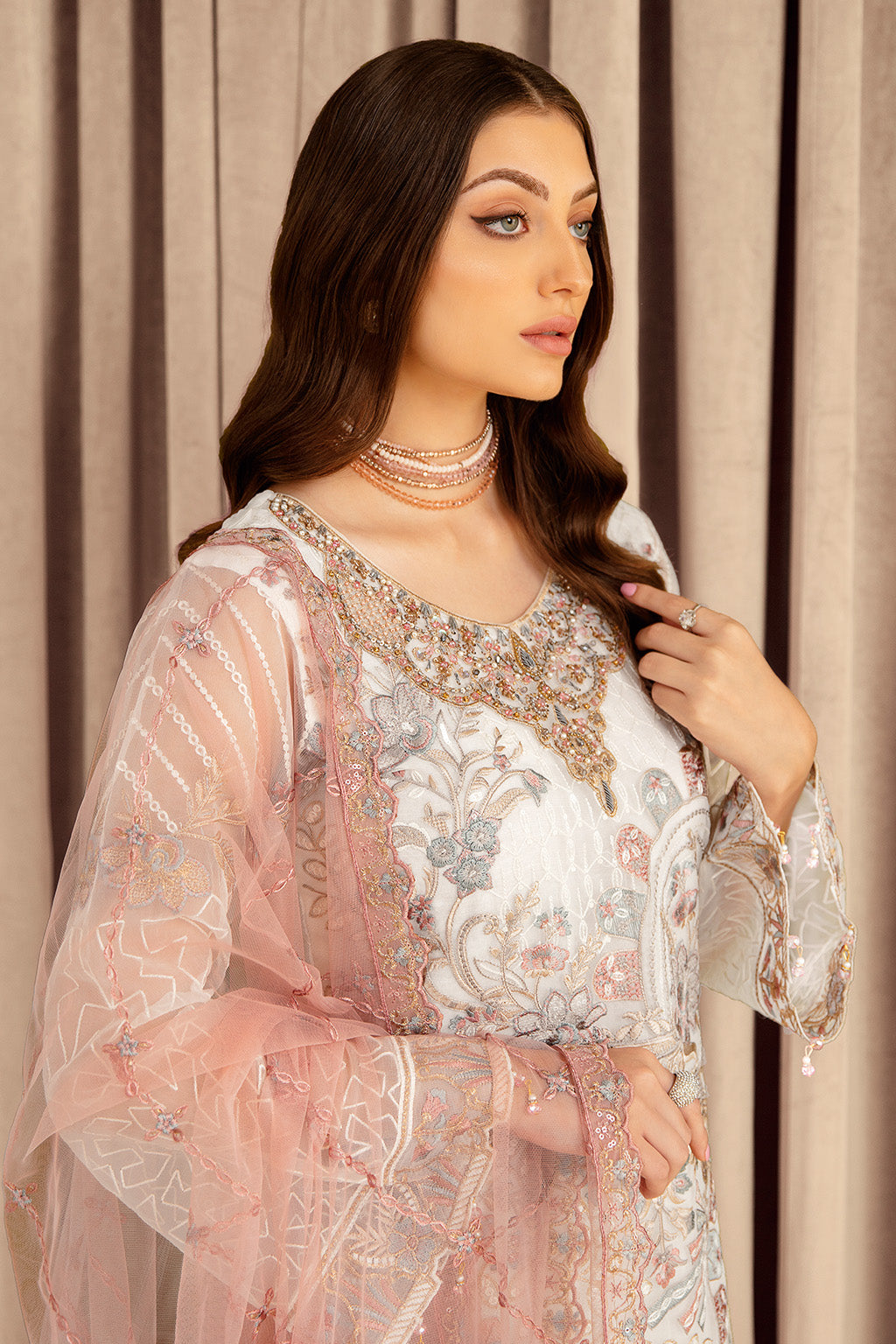 Ramsha | Minhal Organza Collection | M-707 by Ramsha - Designer Dress - Type: Ladies Clothes - Available at Libayah - 100% Original