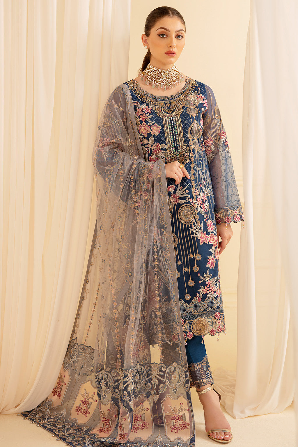 Ramsha | Minhal Organza Collection | M-701 by Ramsha - Designer Dress - Type: Ladies Clothes - Available at Libayah - 100% Original