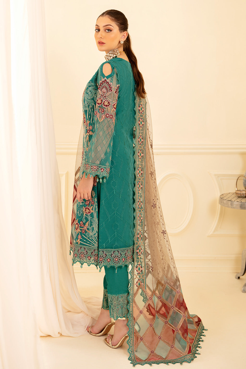 Ramsha | Minhal Organza Collection | M-708 by Ramsha - Designer Dress - Type: Ladies Clothes - Available at Libayah - 100% Original