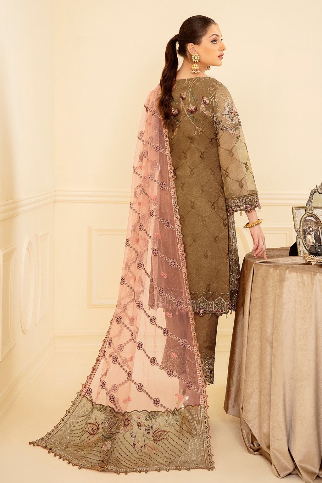 Ramsha | Minhal Organza Collection | M-705 by Ramsha - Designer Dress - Type: Ladies Clothes - Available at Libayah - 100% Original
