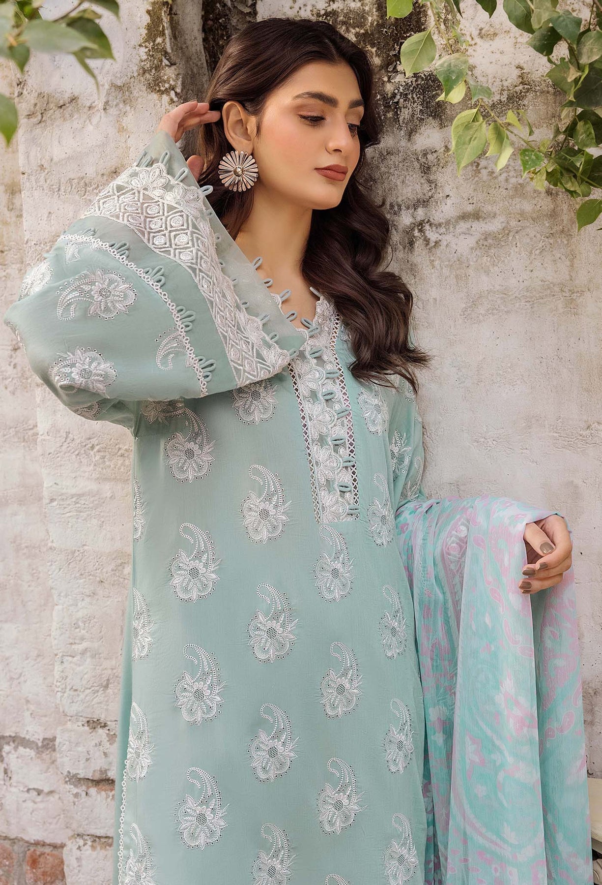 Adans Libas | Inara 25 | CHIKANKARI 4770 by Adans Libas - Designer Dress - Type: Ladies Clothes - Available at Libayah - 100% Original