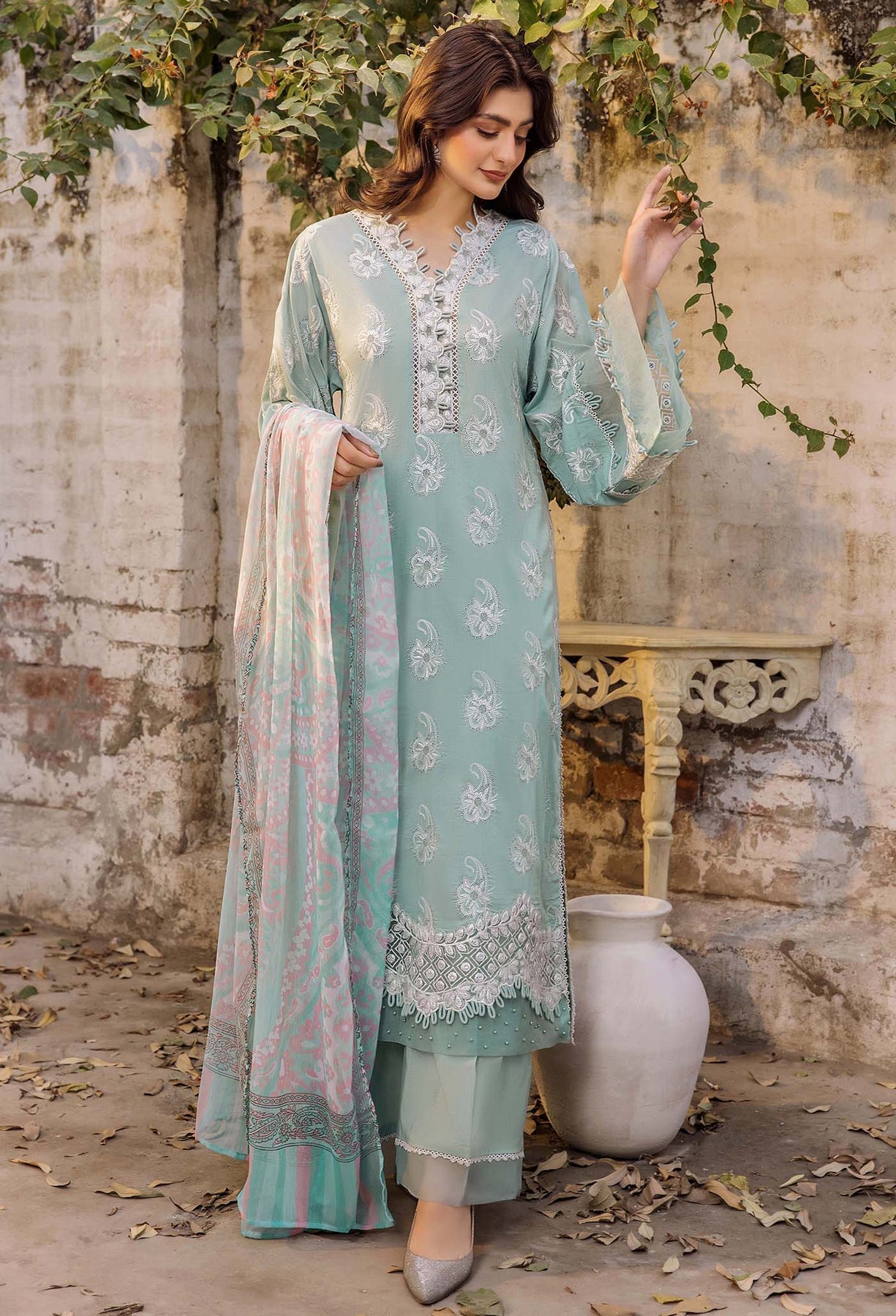 Adans Libas | Inara 25 | CHIKANKARI 4770 by Adans Libas - Designer Dress - Type: Ladies Clothes - Available at Libayah - 100% Original