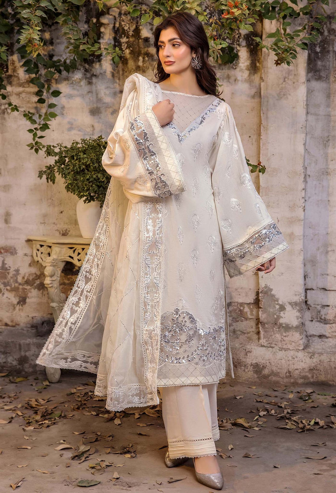Adans Libas | Inara 25 | CHIKANKARI 4771 by Adans Libas - Designer Dress - Type: Ladies Clothes - Available at Libayah - 100% Original