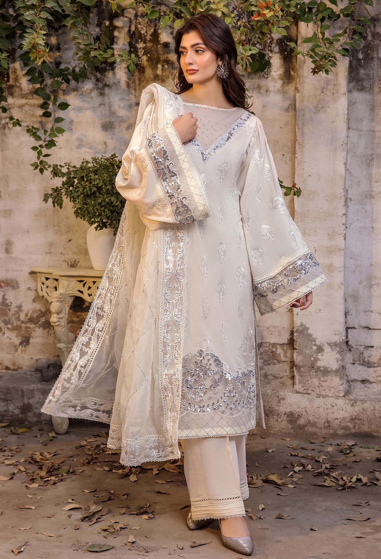Adans Libas | Inara 25 | CHIKANKARI 4771 by Adans Libas - Designer Dress - Type: Ladies Clothes - Available at Libayah - 100% Original