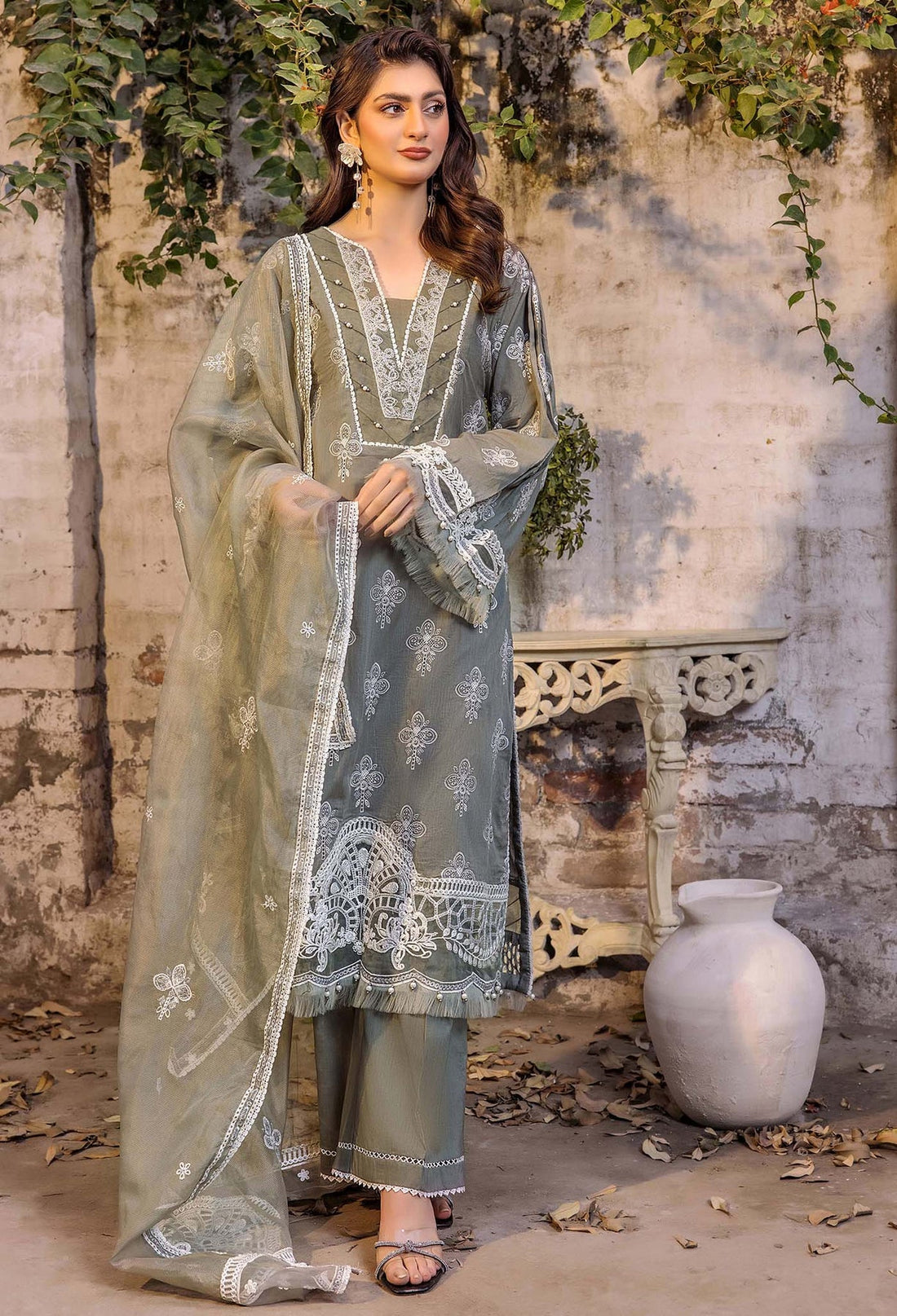 Adans Libas | Inara 25 | CHIKANKARI 4772 by Adans Libas - Designer Dress - Type: Ladies Clothes - Available at Libayah - 100% Original
