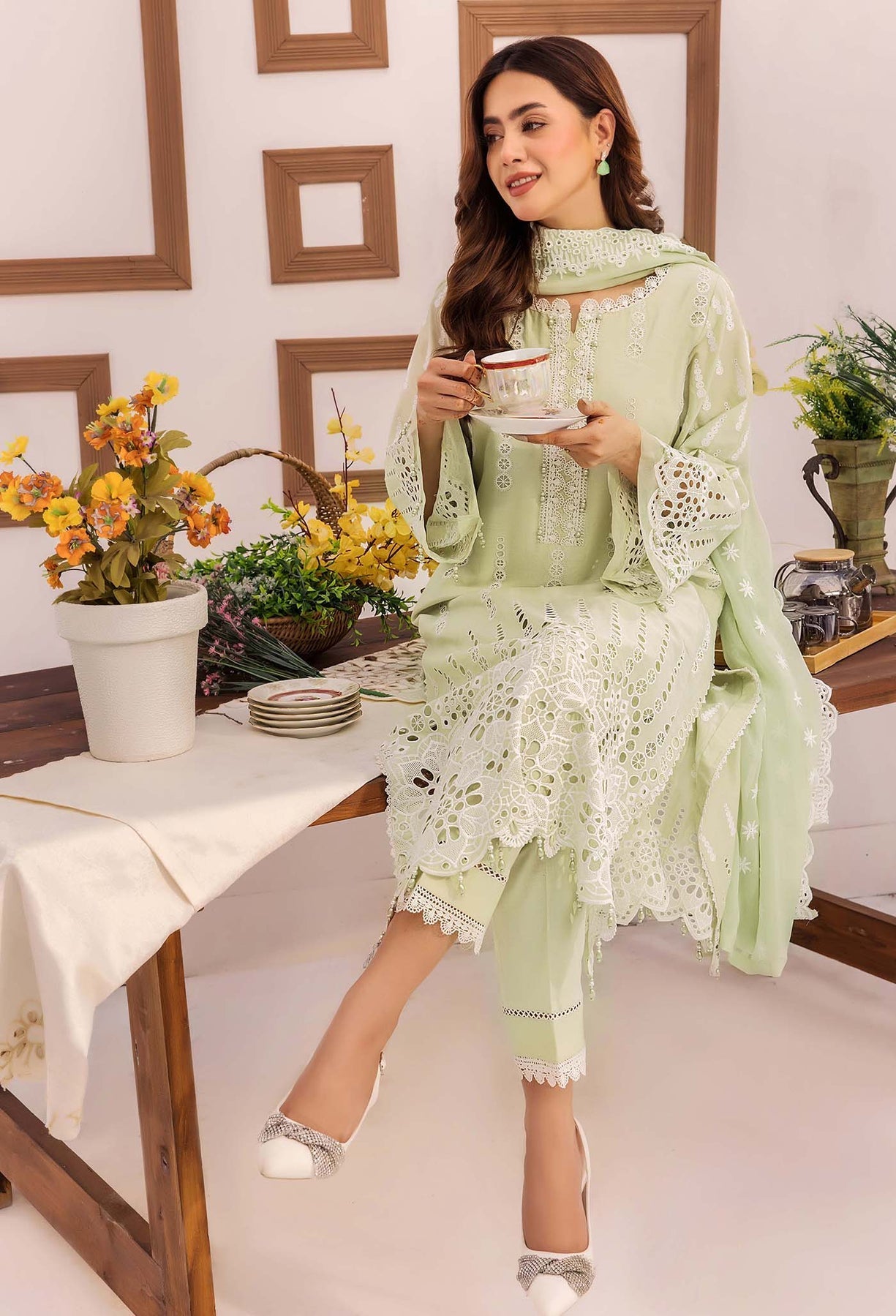 Adans Libas | Stella Chikankari 25 | 1021 by Adans Libas - Designer Dress - Type: Ladies Clothes - Available at Libayah - 100% Original