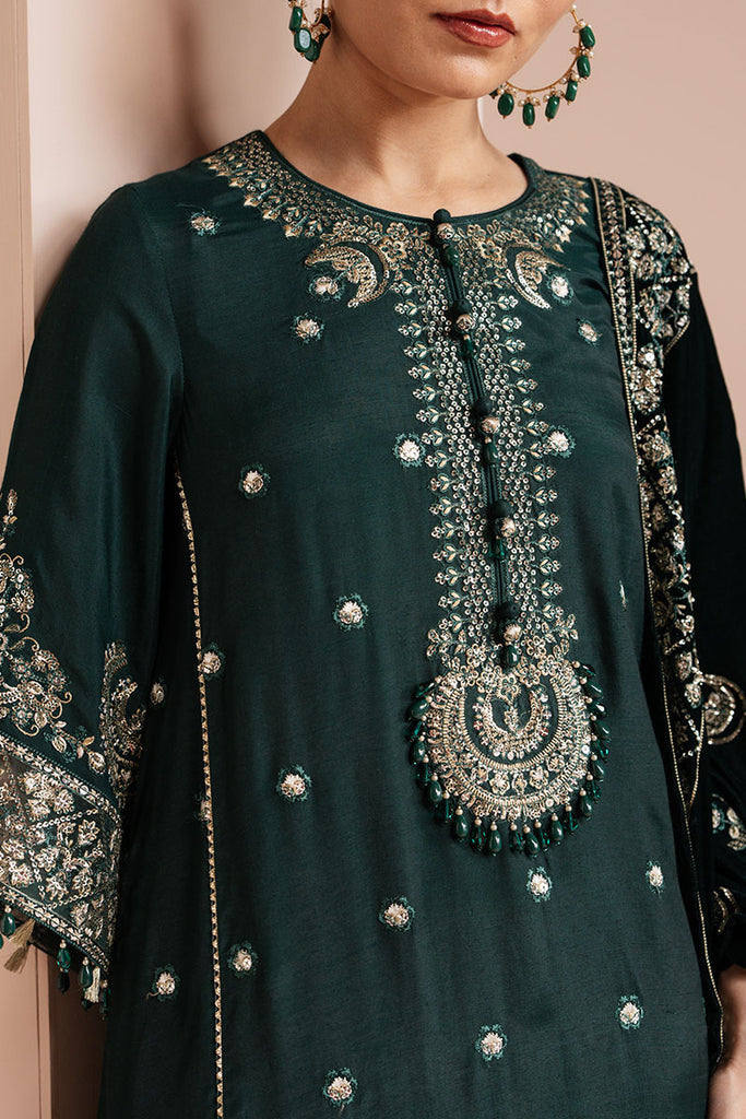 Cross Stitch | Luxe Atelier 25 | EMERALD GRACE by Cross Stitch - Designer Dress - Type: Ladies Clothes - Available at Libayah - 100% Original
