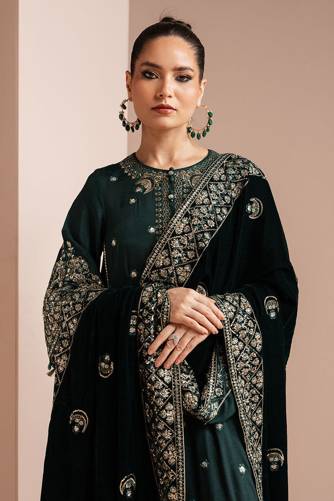 Cross Stitch | Luxe Atelier 25 | EMERALD GRACE by Cross Stitch - Designer Dress - Type: Ladies Clothes - Available at Libayah - 100% Original