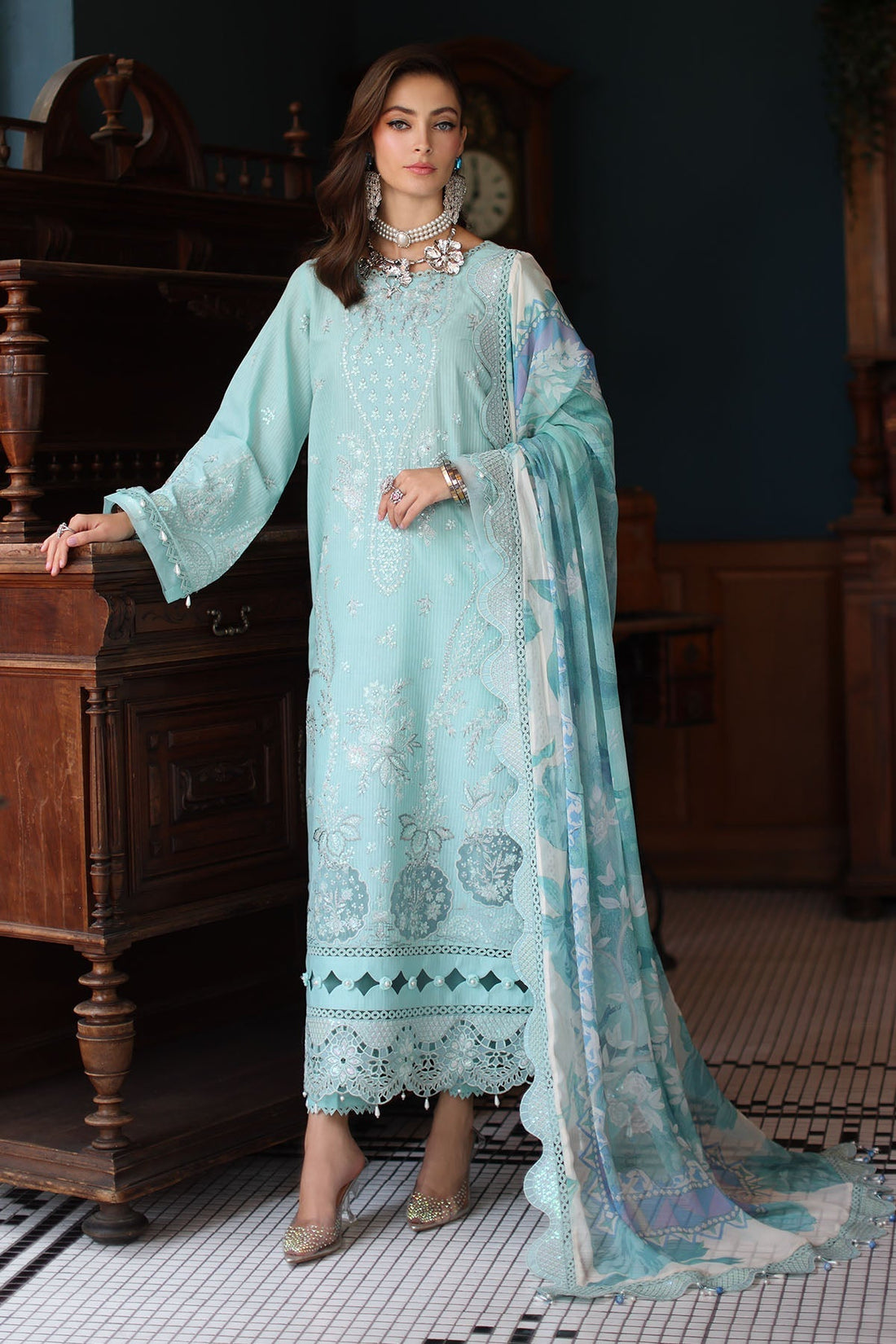 Nureh | Maya Lawn | NS-156 by Nureh - Designer Dress - Type: Ladies Clothes - Available at Libayah - 100% Original