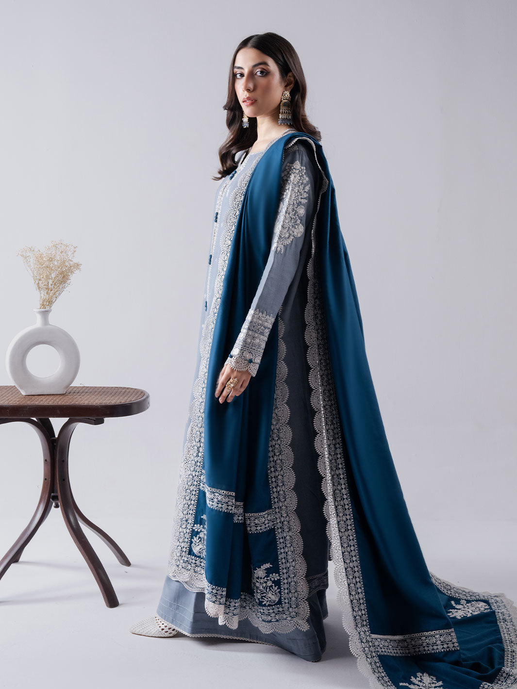 Faiza Faisal | Winter Edit 2024 | ELAAF by Faiza Faisal - Designer Dress - Type: Ladies Clothes - Available at Libayah - 100% Original