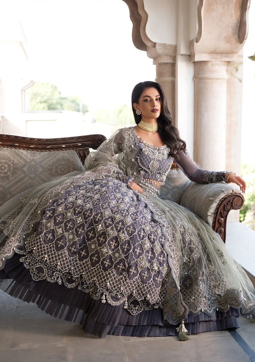 Elaf Premium | Formal Handwork Collection | EFH-02 NAZNEEN by Elaf Premium - Designer Dress - Type: Ladies Clothes - Available at Libayah - 100% Original