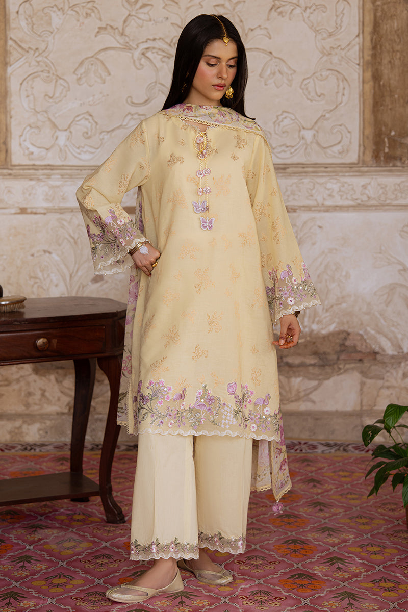 Cross Stitch | Eid Lawn Edit 25 | RADIANT MUSE by Cross Stitch - Designer Dress - Type: Ladies Clothes - Available at Libayah - 100% Original
