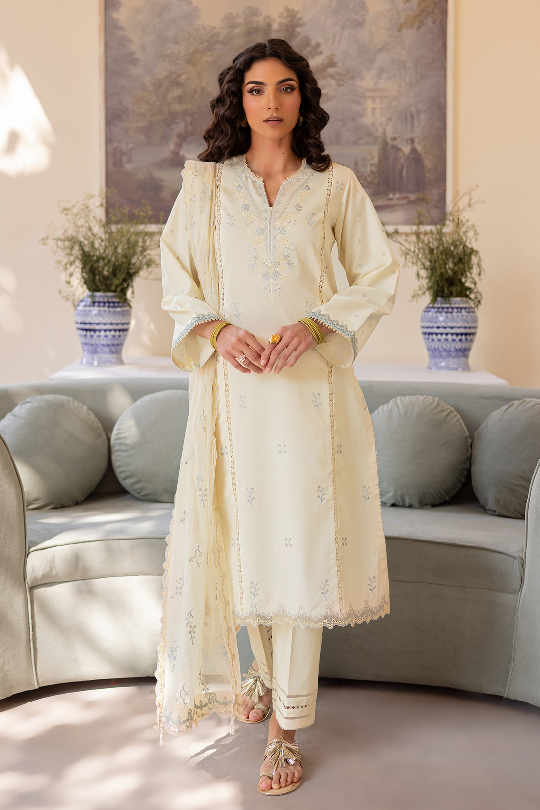 Seran | Nayab Eid Lawn | HINA by Seran - Designer Dress - Type: Ladies Clothes - Available at Libayah - 100% Original