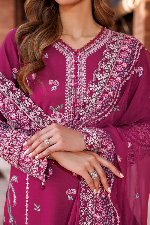 Farasha | Kaavish Lawn 24 | ROSY SOMBER by Farasha - Designer Dress - Type: Ladies Clothes - Available at Libayah - 100% Original