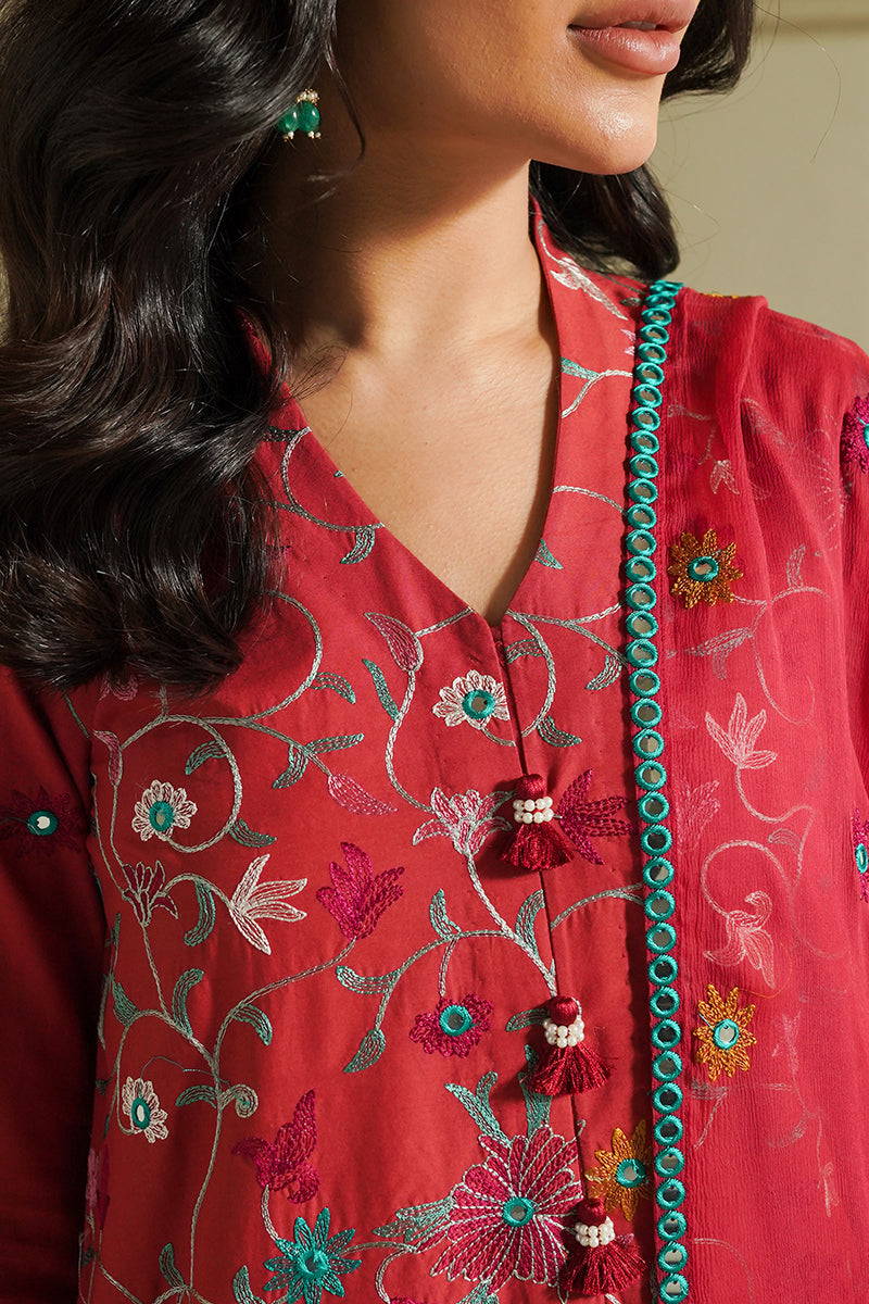 Cross Stitch | Mahiri Embroidered Lawn 24 | RUBY SKY by Cross Stitch - Designer Dress - Type: Ladies Clothes - Available at Libayah - 100% Original