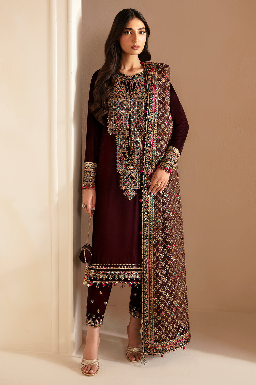 Jazmin | Velvet Edit 24 |  Velvet Formal VF-2022 by Jazmin - Designer Dress - Type: Formal - Available at Libayah - 100% Original