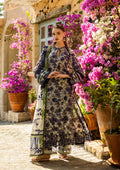 Elaf Premium | Print Chikankari 25 | ELK-01A BLUE BLOSSOM by Elaf Premium - Designer Dress - Type: Ladies Clothes - Available at Libayah - 100% Original