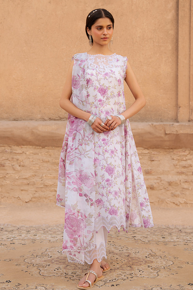 Cross Stitch | Eid Lawn Edit 25 | LILAC HINT by Cross Stitch - Designer Dress - Type: Ladies Clothes - Available at Libayah - 100% Original