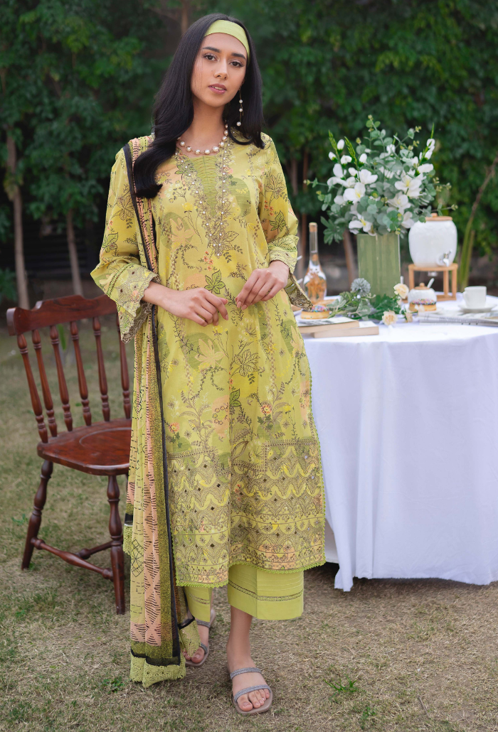 Humdum | Gardenia Lawn 24 | Printkari Lawn PLG 09 by HumDum - Designer Dress - Type: Ladies Clothes - Available at Libayah - 100% Original