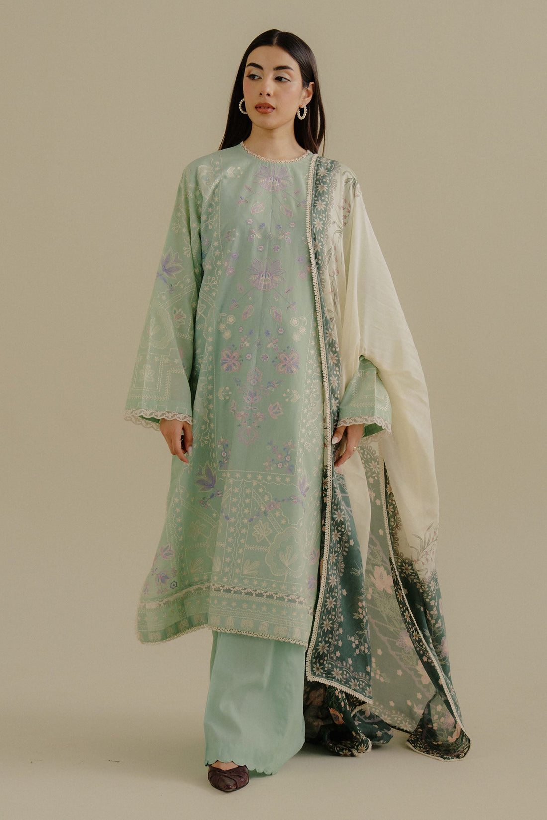 Zara Shahjahan | Coco Lawn 25 | Nyssa-10A by Zara Sahjahan - Designer Dress - Type: Ladies Clothes - Available at Libayah - 100% Original