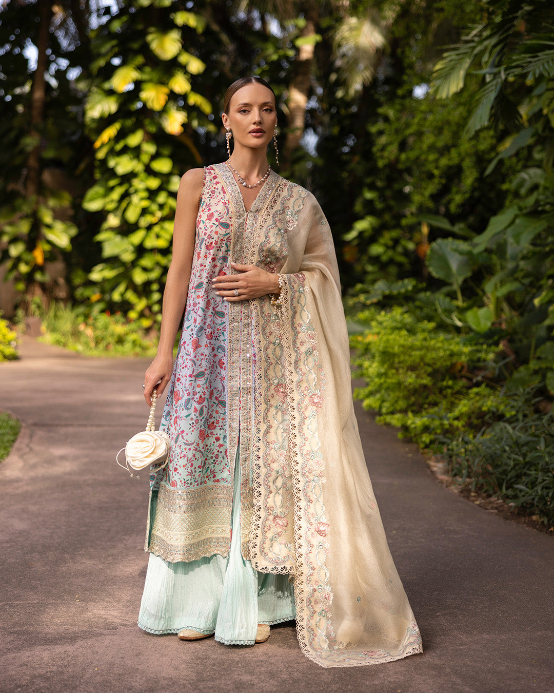 Faiza Saqlain | Zinnia Lawn 25 | Danica by Faiza Saqlain - Designer Dress - Type: Ladies Clothes - Available at Libayah - 100% Original