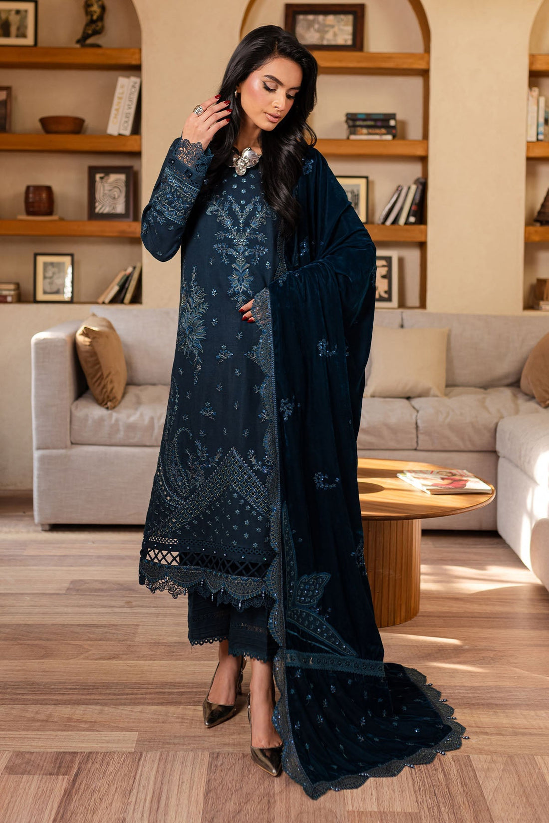 Nureh | Exclusive Shawls | NE-127 by Nureh - Designer Dress - Type: Ladies Clothes - Available at Libayah - 100% Original