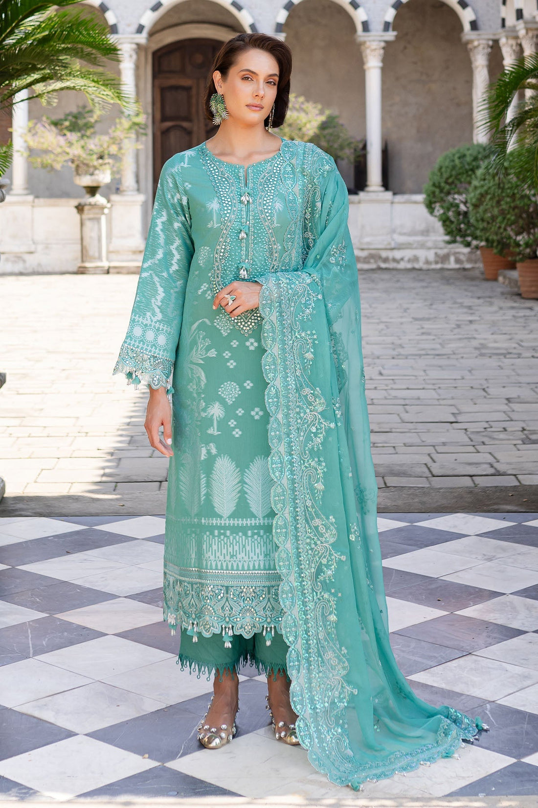 Nureh | Lawn Jacquard | NE-157 by Nureh - Designer Dress - Type: Ladies Clothes - Available at Libayah - 100% Original