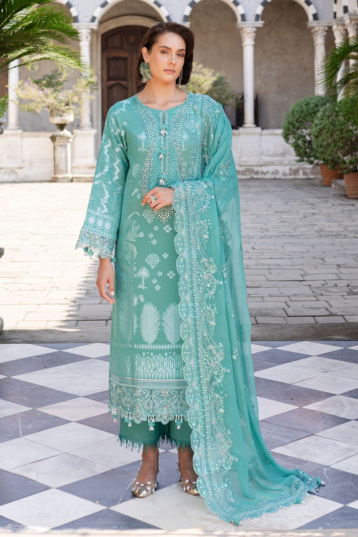 Nureh | Lawn Jacquard | NE-157 by Nureh - Designer Dress - Type: Ladies Clothes - Available at Libayah - 100% Original