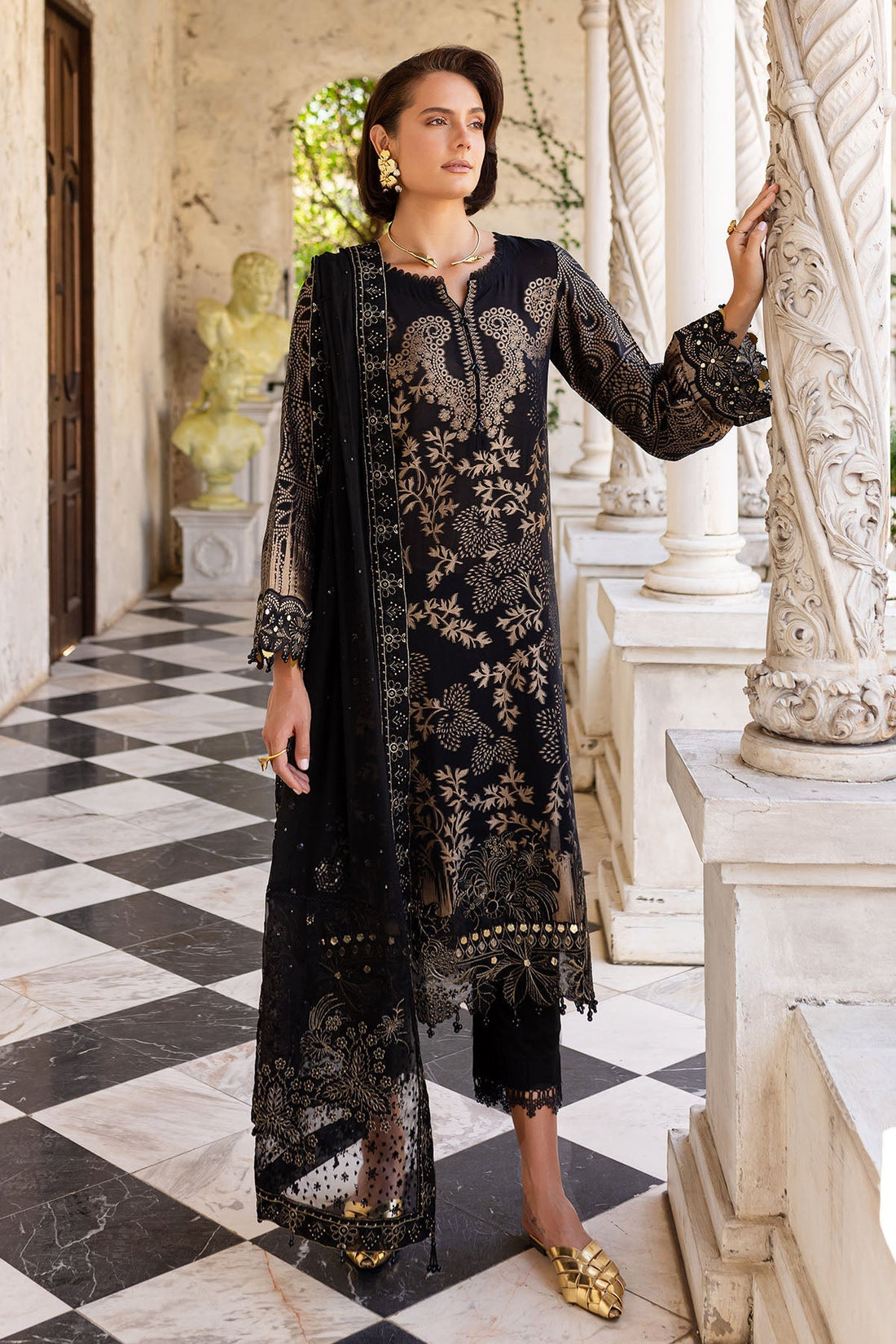 Nureh | Lawn Jacquard | NE-156 by Nureh - Designer Dress - Type: Ladies Clothes - Available at Libayah - 100% Original