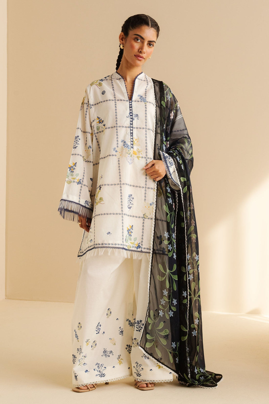 Zara Shahjahan | Coco Prints | Luna-10A by Zara Shahjahan - Designer Dress - Type: Ladies Clothes - Available at Libayah - 100% Original