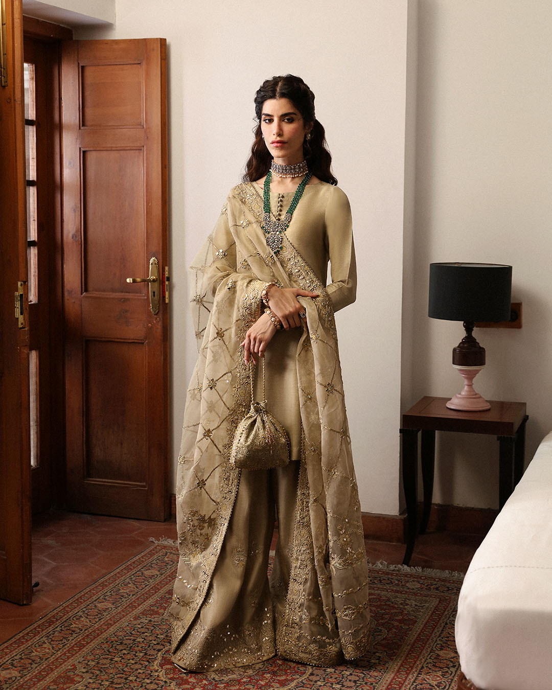 Faiza Saqlain | Mehermah Luxe Formals | Nainsi by Faiza Saqlain - Designer Dress - Type: Ladies Clothes - Available at Libayah - 100% Original