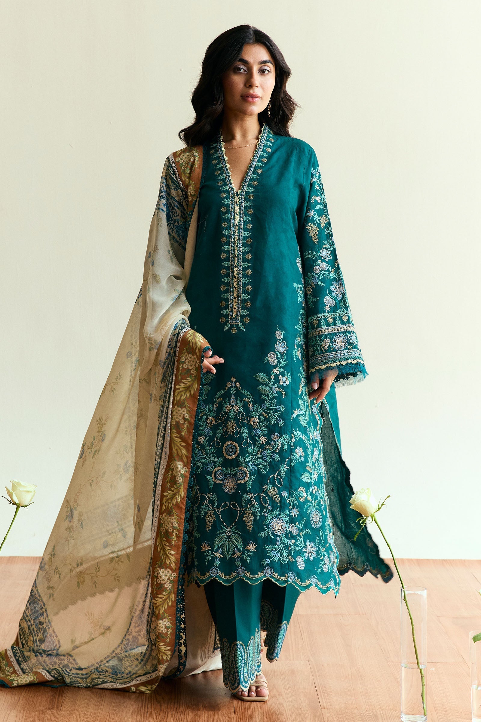 Zara Shahjahan | Coco Eid Edit | Marigold-D4 by Zara Sahjahan - Designer Dress - Type: Ladies Clothes - Available at Libayah - 100% Original