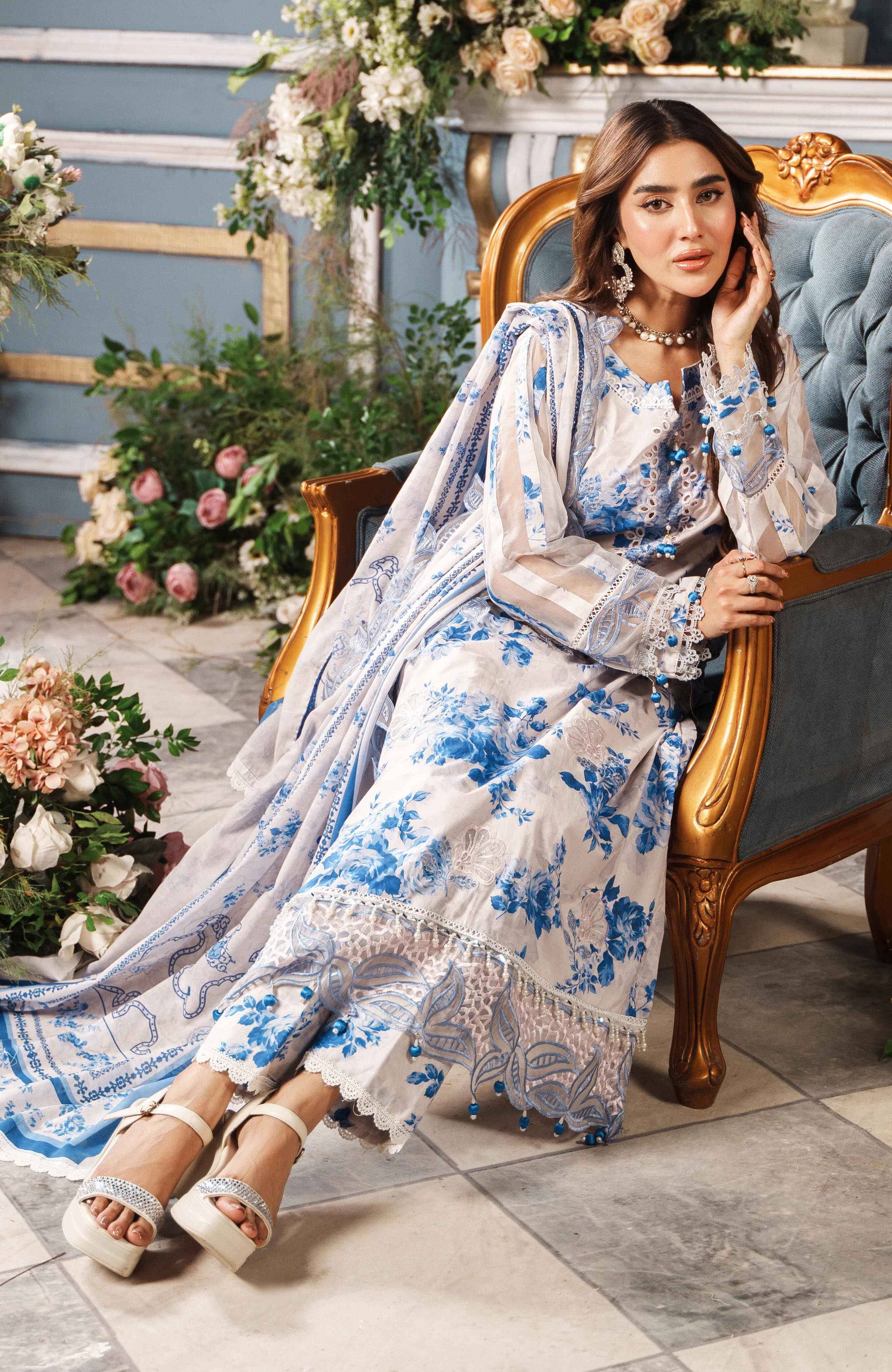 Al Zohaib | Printkari Cutwork Applique 24 | PCA-24-02 by Al Zohaib - Designer Dress - Type: Ladies Clothes - Available at Libayah - 100% Original
