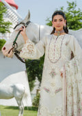Elaf Premium | Luxury Lawn 25 | ELH-7A WHITE EMPRESS by Elaf Premium - Designer Dress - Type: Ladies Clothes - Available at Libayah - 100% Original