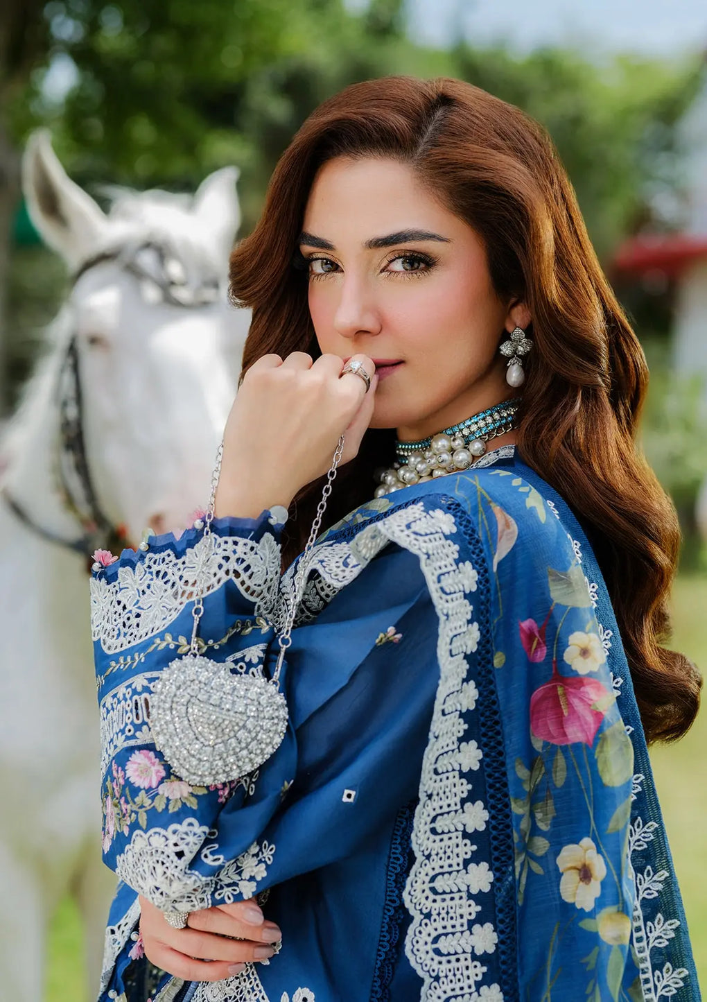 Elaf Premium | Luxury Lawn 25 | ELH-2A ZIVA by Elaf Premium - Designer Dress - Type: Ladies Clothes - Available at Libayah - 100% Original