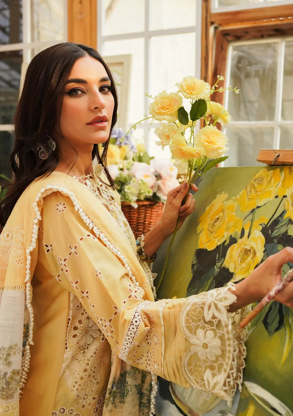 Kahf Premium | Luxury Lawn 24 | KLE-02 Sun Kissed by Kahf Premium - Designer Dress - Type: Ladies Clothes - Available at Libayah - 100% Original