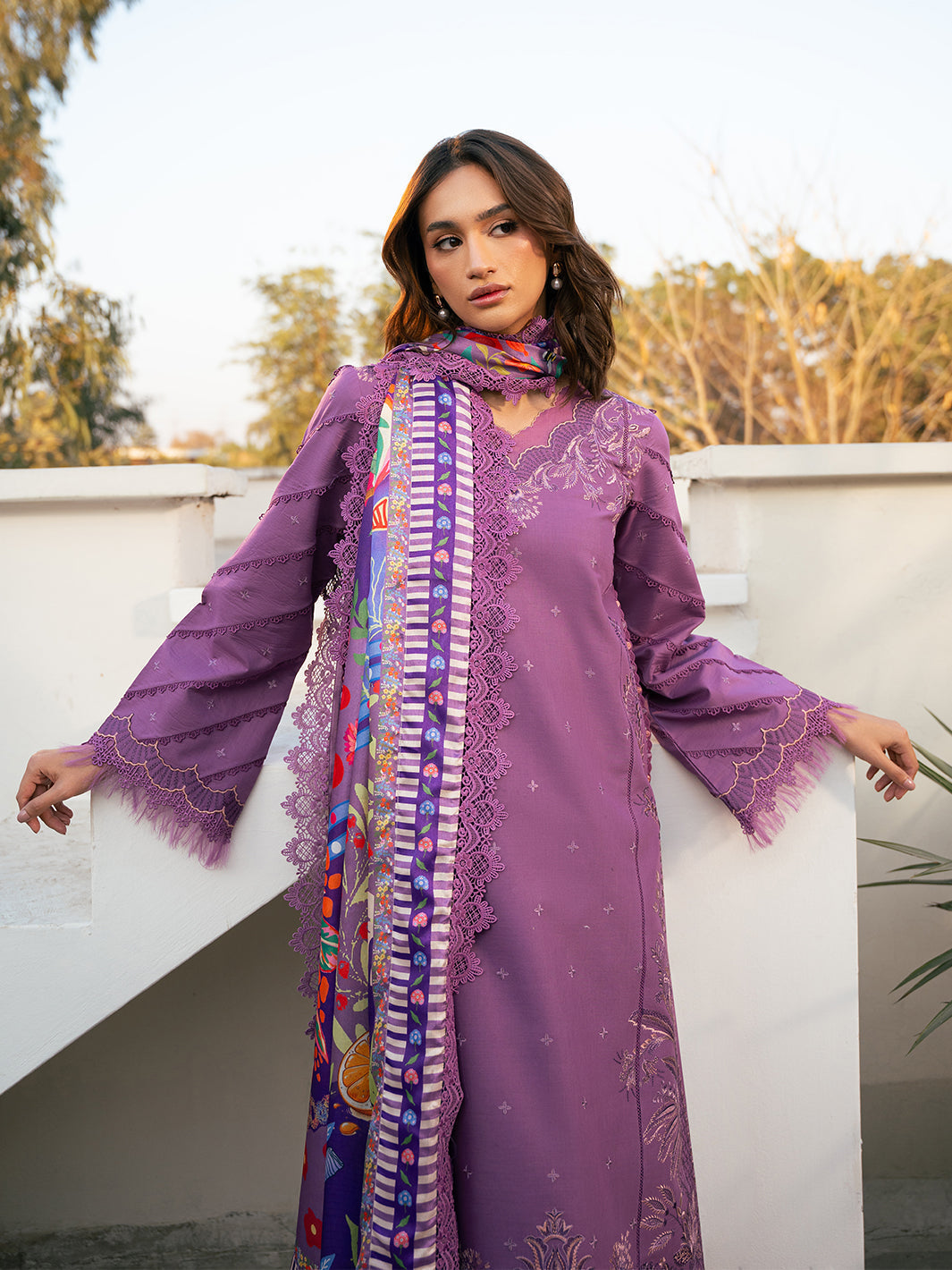 Bin Ilyas | Hazel Printed Lawn 25 | 2071 - A by Bin Ilyas - Designer Dress - Type: Ladies Clothes - Available at Libayah - 100% Original